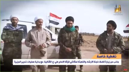 زيارة فضلاء لجنة الارشاد والتعبئة الى فرقة الامام علي (عليه السلام) القتالية