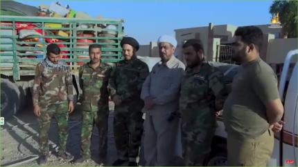 لجنة الارشاد والتعبئة تزور محاورها في غرب الموصل