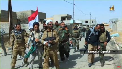 من الحويجة المحررة بجهود قواتنا الأمنية والحشد الشعبي ومبلغي لجنة الارشاد