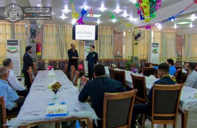 شعبة تنمية الموارد البشرية في العتبة العلوية المقدسة تقيم دورة تخصصية للتعريف بفن الاتكيت وطرق التعامل مع الزائرين وضيوف الحرم العلوي الطاهر