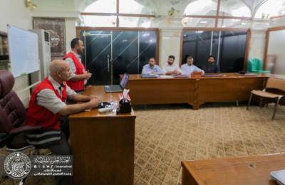شعبة تنمية الموارد البشرية في العتبة العلوية المقدسة تنظم دورة لتطوير مهارات الاسعافات الاولية بالتنسيق مع الهلال الاحمر العراقي