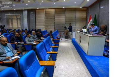 شُعبة تنمية الموارد البشرية في العتبة العلوية تقيم دورة في تحرير الكتب الرسمية لمنتسبي العتبة