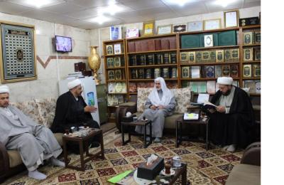 وفد شُعبة إحياء التراث في العتبة العلوية المقدسة يزور مركز تراث كربلاء التابع إلى العتبة العباسية المقدسة