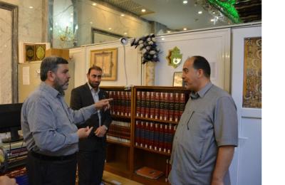 وفد شعبة إحياء التراث في العتبة العلوية يزور مركز الفهرسة والتصوير في العتبة العباسية
