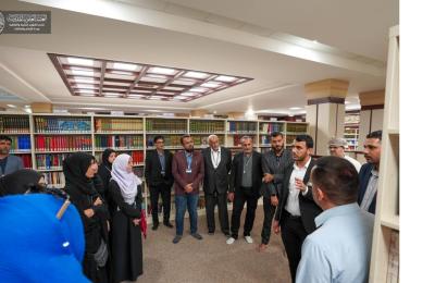 وفدٌ متعدد الجنسيات يطلع على المصادر العلمية والفكرية في مكتبة الروضة الحيدرية