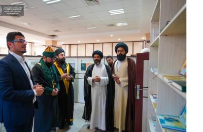 وفد الطريقة القادرية من الهند يزور قسم الشؤون الفكرية والثقافية في العتبة العلوية المقدسة