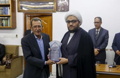 وفد العتبة العلوية المقدسة يحضر الأمسية العلمية لمؤسسة بقيع الكوفة للدراسات والحوار