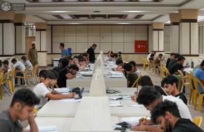 لتوفير الأجواء الدراسية المناسبة للطلبة .. مكتبة الروضة الحيدرية تهيئ جناحاً لهم 