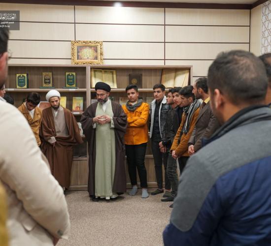  وفد  من محافظة بابل يزور مكتبة الروضة الحيدرية ومعرض نشاطات قسم الشؤون الفكرية والثقافية في العتبة العلوية المقدسة
