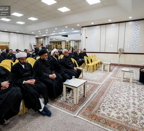 مجلس العزاء الحسيني الذي تقيمه شعبة الثقافة الإسلامية في قسم الشؤون الفكرية والثقافية في العتبة العلوية المقدسة بمناسبة واقعة الطف الأليمة وذكرى دفن الأجساد الطاهرة في 13 من شهر محرم الحرام