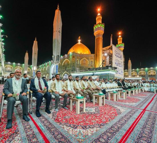 من ضمن فعاليات أسبوع الغدير الدولي الثالث عشر .. الصحن العلوي المطهر يشهد فعاليات مهرجان (أنت العلي الإنشادي الدولي)