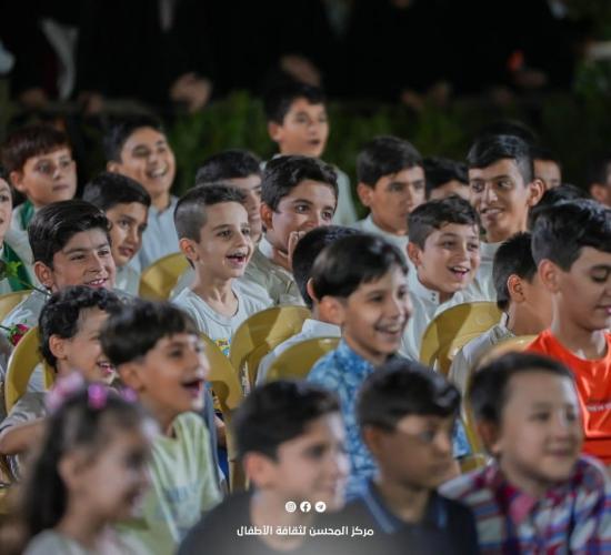 حضور حاشد مـن الزائرين الصغار وأَهاليهِم الكرام للمشاركة بِفعاليات منصة المحسن ضمن أُسبوع الصادقين