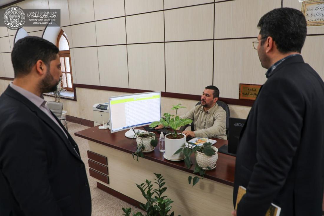 زيارة مدير العلاقات الدولية  في جامعة فردوسي في الجمهورية الإسلامية الإيرانية مكتبة الروضة الحيدرية ومعرض شعبة التراث في العتبة العلوية المقدسة | 