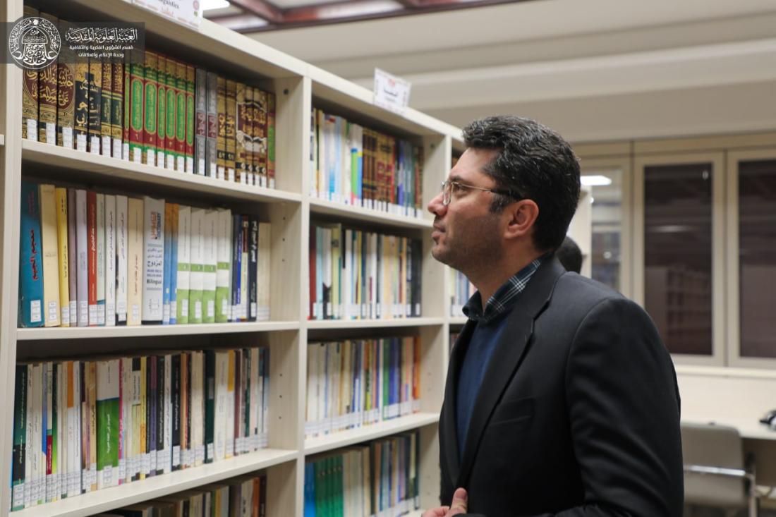 زيارة مدير العلاقات الدولية  في جامعة فردوسي في الجمهورية الإسلامية الإيرانية مكتبة الروضة الحيدرية ومعرض شعبة التراث في العتبة العلوية المقدسة | 