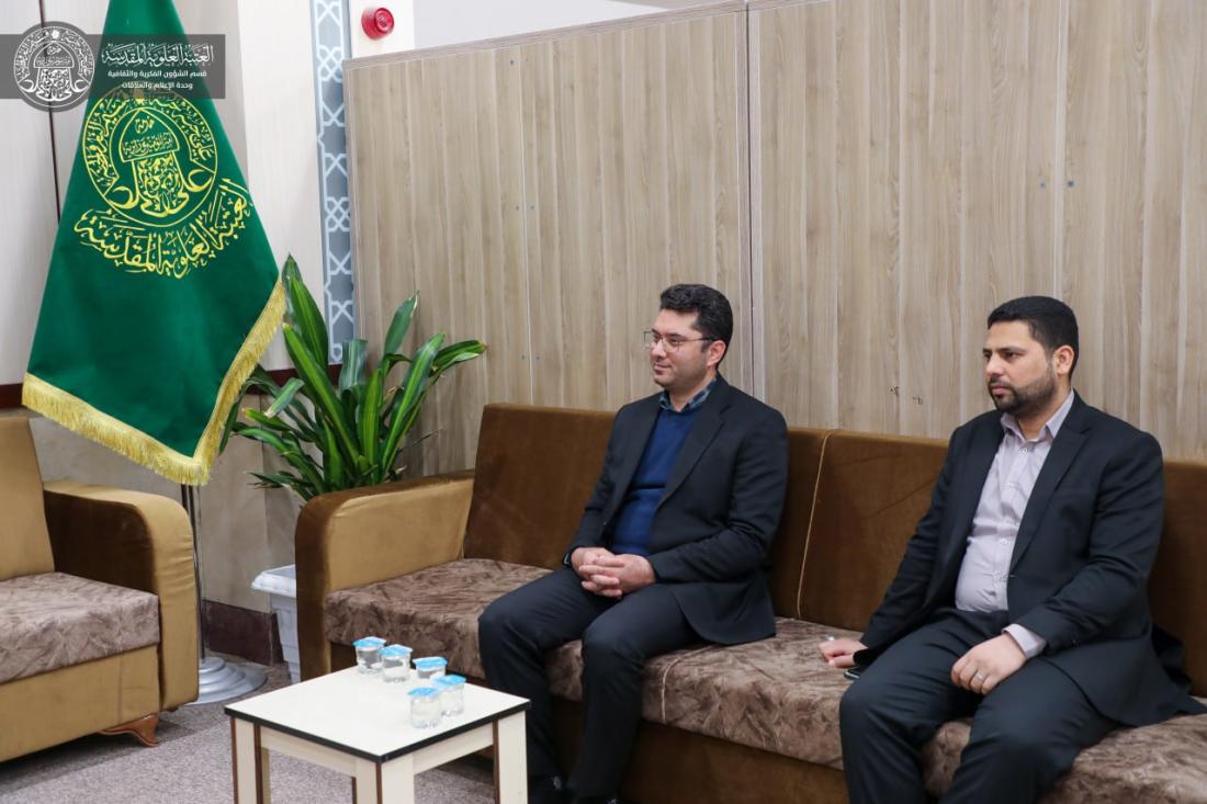 زيارة مدير العلاقات الدولية  في جامعة فردوسي في الجمهورية الإسلامية الإيرانية مكتبة الروضة الحيدرية ومعرض شعبة التراث في العتبة العلوية المقدسة | 