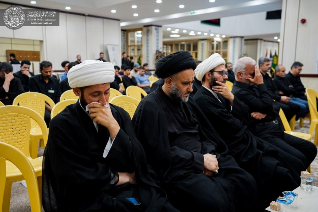 مجلس العزاء الحسيني الذي تقيمه شعبة الثقافة الإسلامية في قسم الشؤون الفكرية والثقافية في العتبة العلوية المقدسة بمناسبة واقعة الطف الأليمة وذكرى دفن الأجساد الطاهرة في 13 من شهر محرم الحرام | 