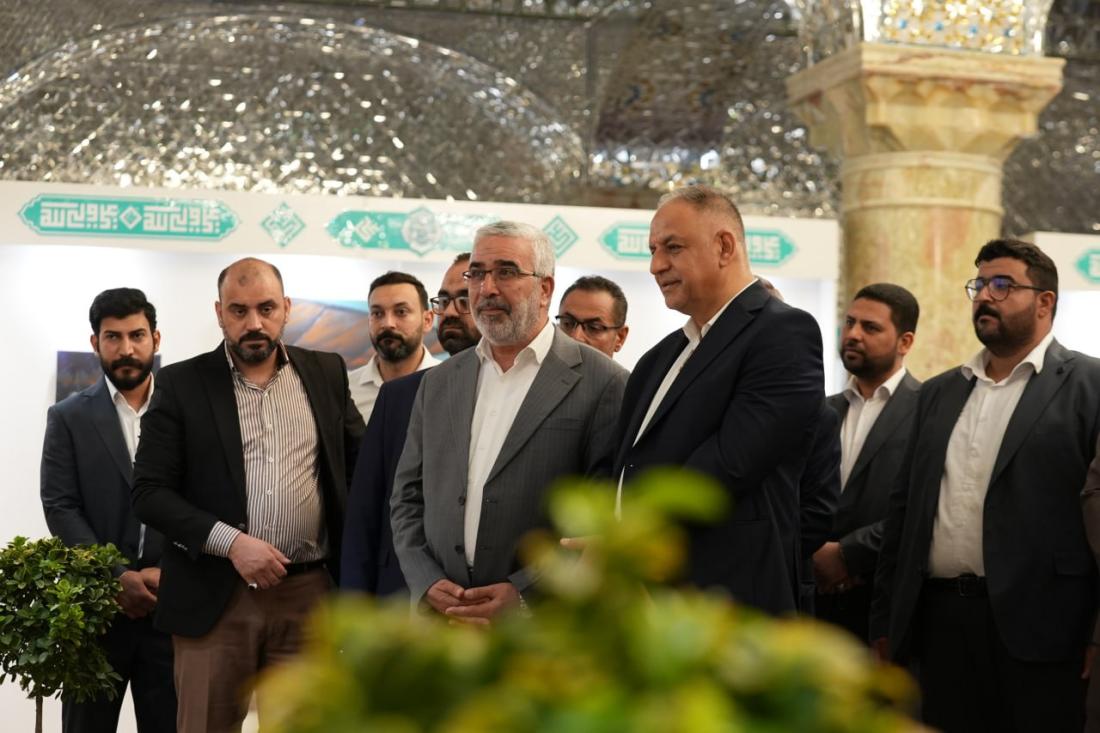 ضمن فعاليات أسبوع الغدير الدولي الثالث عشر .. الأمين العام للعتبة العلوية المقدسة يفتتح معرض اللوحات الفنية | 
