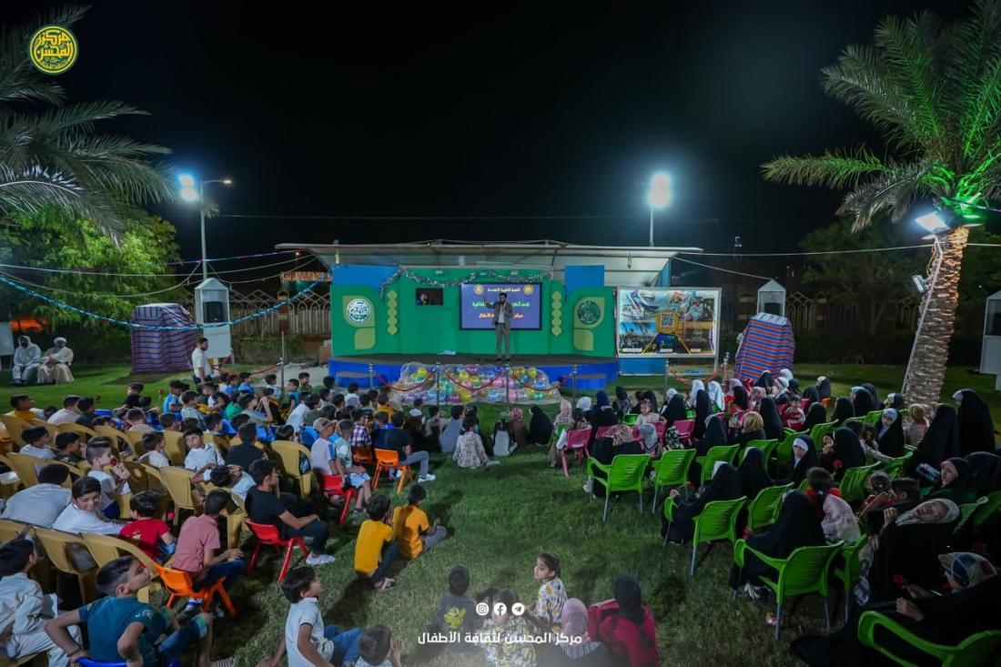 حضور حاشد مـن الزائرين الصغار وأَهاليهِم الكرام للمشاركة بِفعاليات منصة المحسن ضمن أُسبوع الصادقين | 