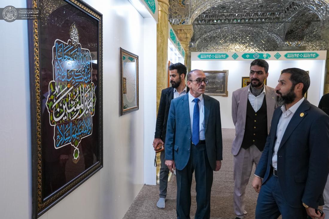 معرض العتبة العلوية المقدسة للفنون الإسلامية يستقبل وفداً أكاديمياً من جامعة كربلاء | 