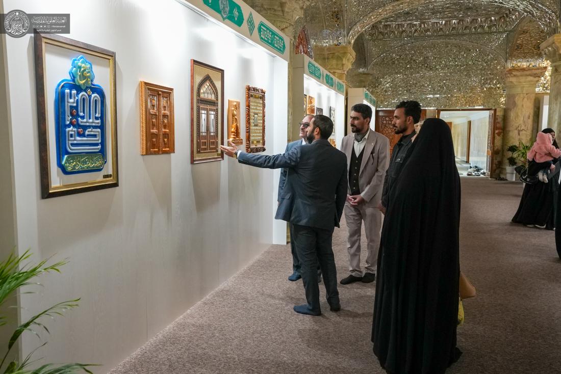 معرض العتبة العلوية المقدسة للفنون الإسلامية يستقبل وفداً أكاديمياً من جامعة كربلاء | 