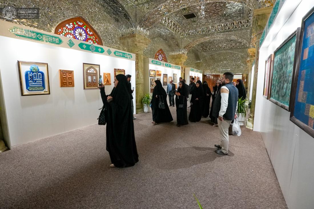 معرض العتبة العلوية المقدسة للفنون الإسلامية يستقبل وفداً أكاديمياً من جامعة كربلاء | 